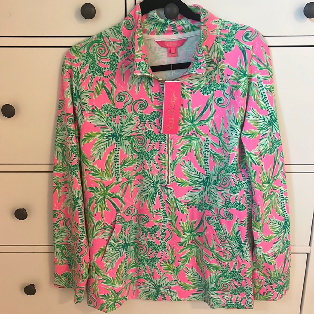 LILLY PULITZER Half Zip with Front Pockets